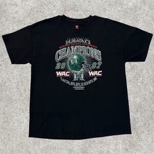 Vintage University Of Hawaii Warriors WAC Champions Shirt XL NCAA Football 2007